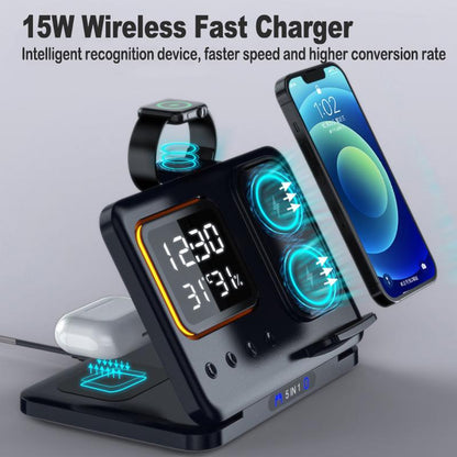 15W Wireless Chargers Stand  - 5 in 1 Docking Station